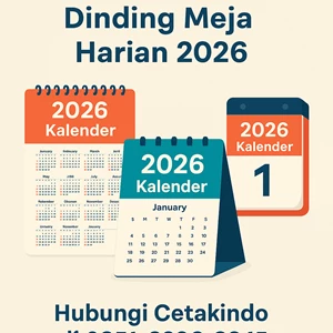 Cetak Kalender Dinding Meja Harian 2026 untuk Promosi Bisnis yang Efektif