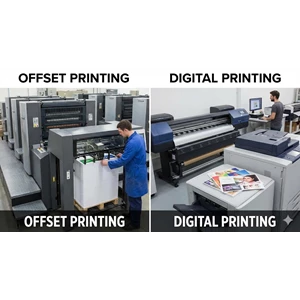 Pengertian, Perbedaan, dan Kelebihan Percetakan Offset dan Digital Printing
